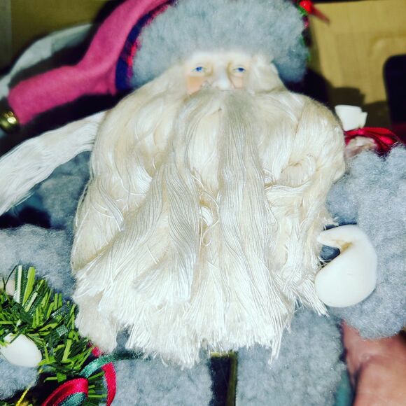 Brinn’s 1990 Collectible Edition Porcelain Santa Doll 11.5" W/ Box - Picture 9 of 16